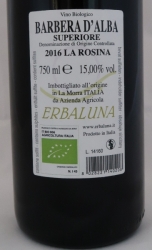 BARBERA D´ ALBA LA ROSINA SUPERIORE 2016