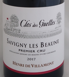 SAVIGNY LES BEAUNE 1er CRU CLOS DES GUETTES 2017