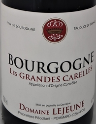 BOURGOGNE PINOT NOIR GRANDES CARELLES 2019 Magnum