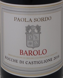 BAROLO CRU ROCCHE DI CASTIGLIONE 2016