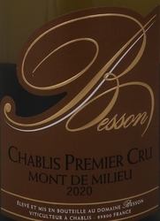 CHABLIS 1er CRU MONT DE MILIEU 2020