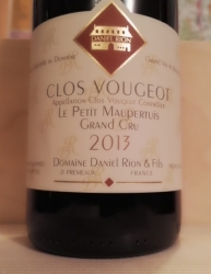 CLOS DE VOUGEOT GRAND CRU 2013